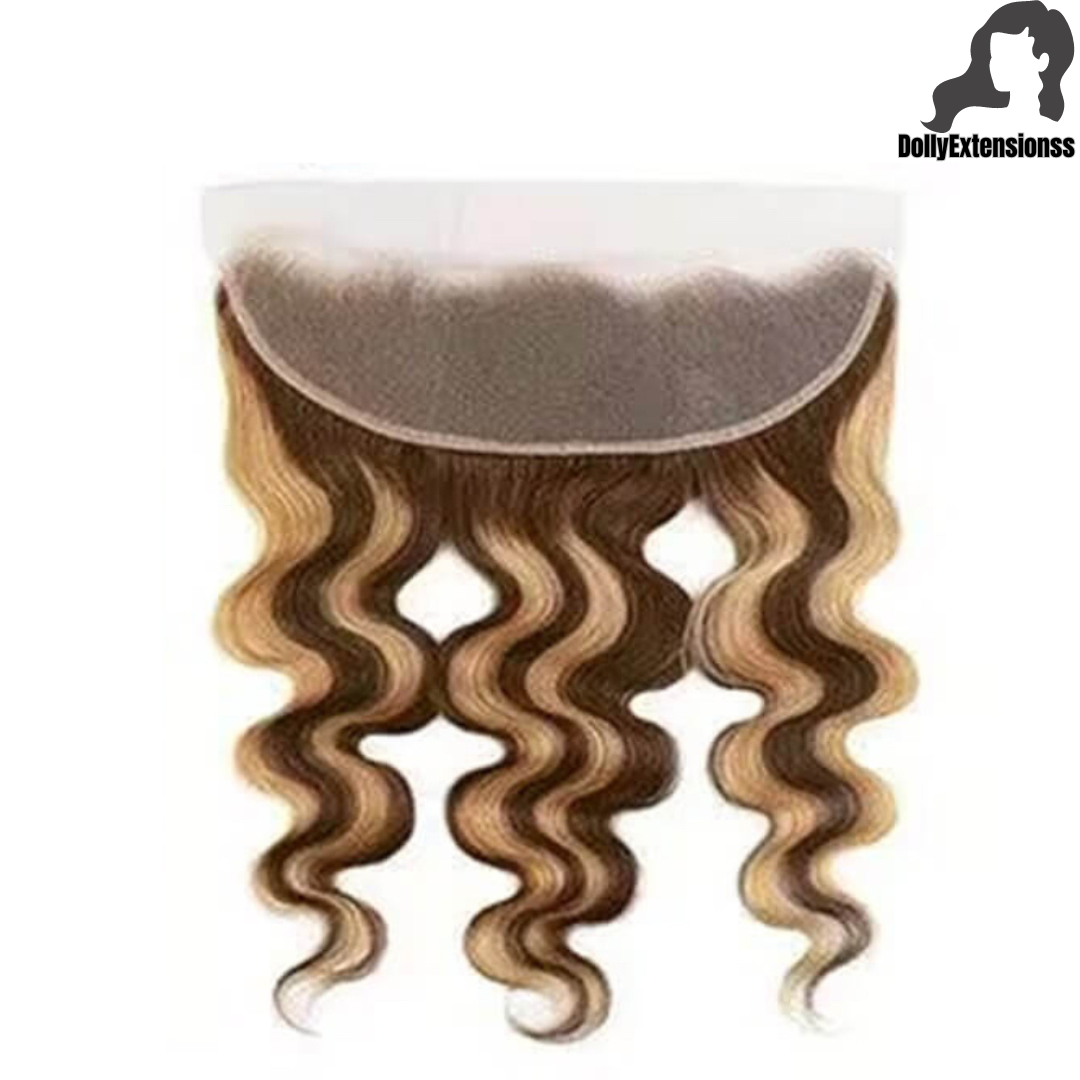 Body Wave Highlight Transparent/HD Frontal